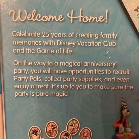 Disney Vacation Club The Game of Life created 4 DVC members 25 year anniversary - Picture 8 of 10